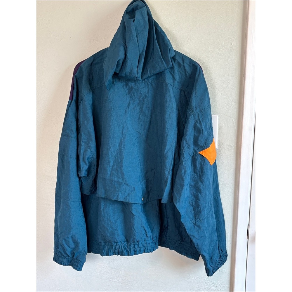 Puma Tracksuit Teal Purple Orange Unisex Large Vintage 90s Colorblock 2pc Set - Picture 10 of 16